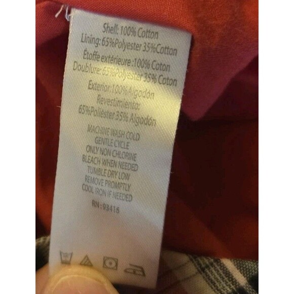 Our Generation Red Blue Plaid Dress W/ Bow Girls Size 5 Lined Long Sleeve Pretty - Picture 12 of 12